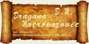 Dragana Matropazović vizit kartica